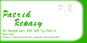 patrik repasy business card